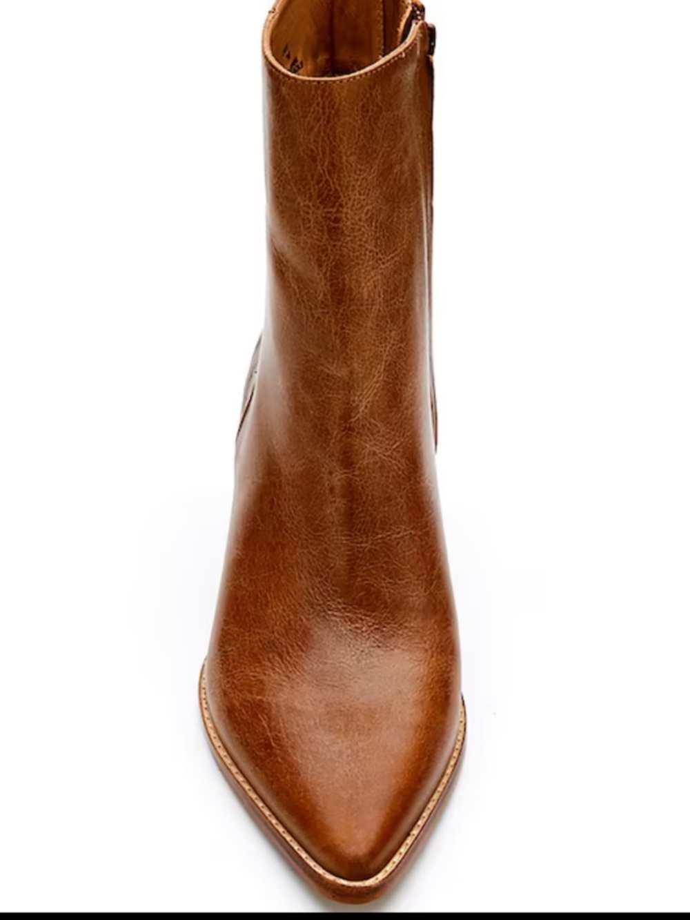 NWT Matisse Caty Rustic Brown Leather Pointed Ankle Bootie Size 7 - Picture 2 of 13